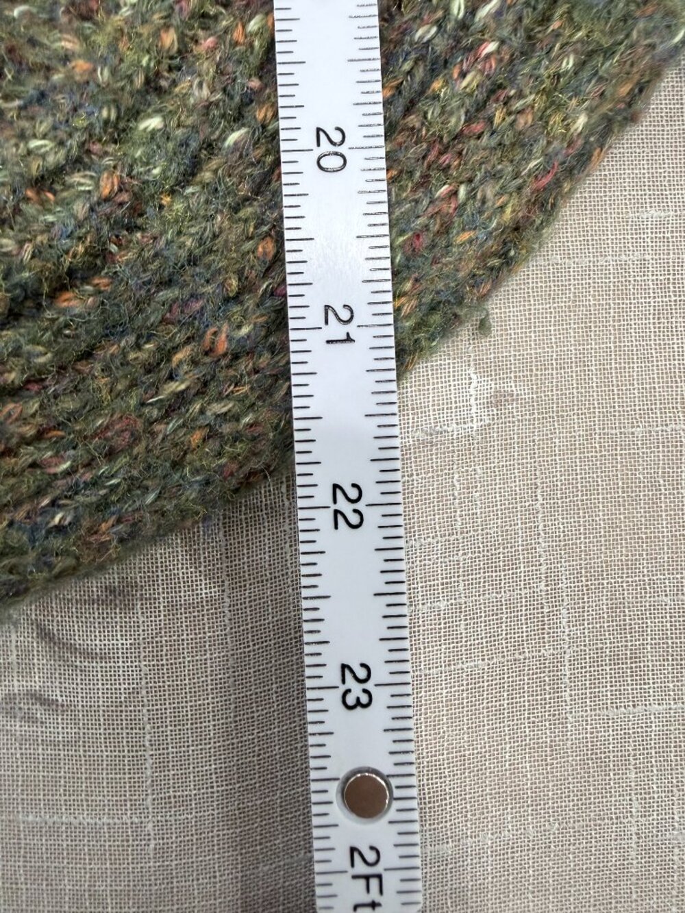 Charlie B XS Olive Donegal Fleck Wool Blend Cowl Turtleneck Sweater - Picture 11 of 13